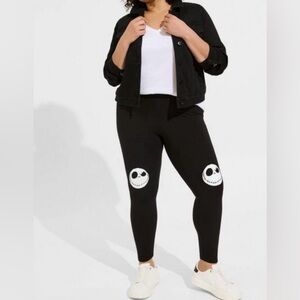 Disney Nightmare Before Christmas Jack Full Length Legging Size 2X NWT